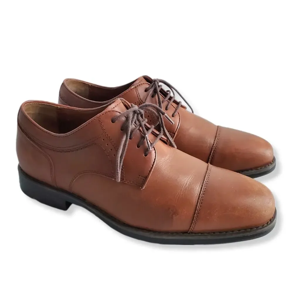 Johnston Murphy Branning XC4 Waterproof Cap Toe Oxford Shoe 7.5 Brown Classic